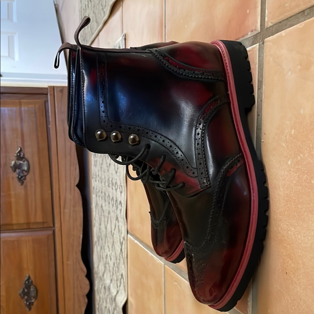 Men's Black Leather Boots